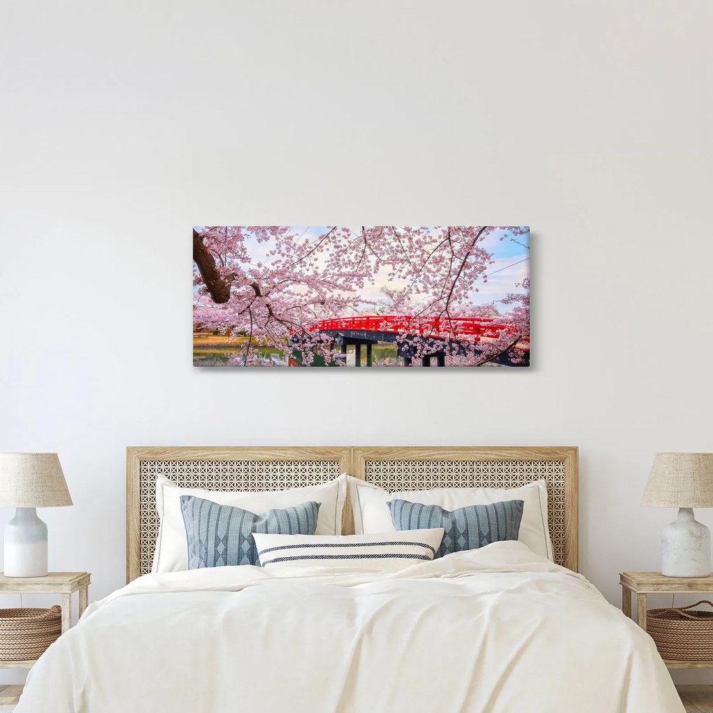 Obraz - Hirosaki, Japonsko (120x50 cm)