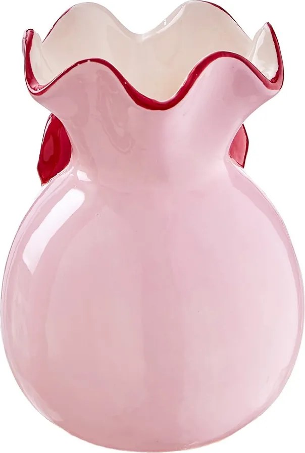 PRESENT Váza mašľa 13 cm - ružová
