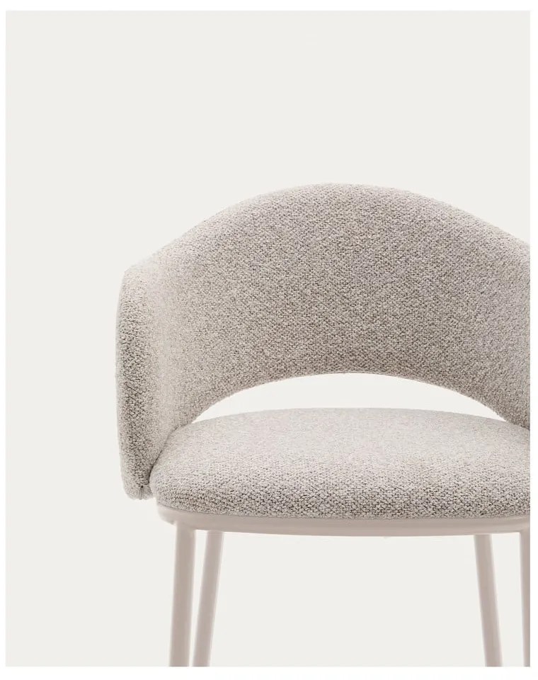 Barová stolička slonovinová (výška sedadla 65 cm) Maina – Kave Home