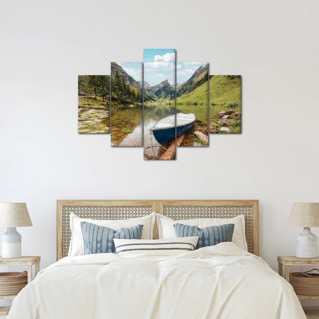 Obraz - Seealpsee, jazero Švajčiarska (150x105 cm)