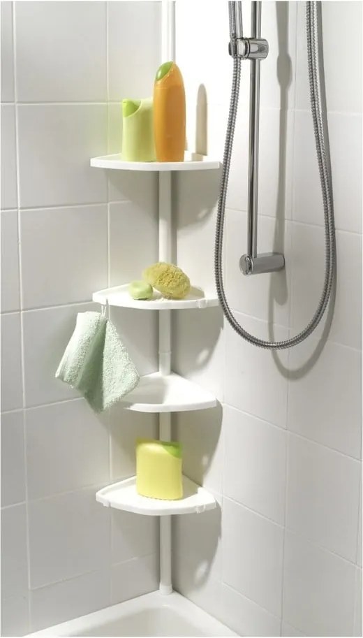 Rohová polica do kúpeľne Compactor Coin De Douche