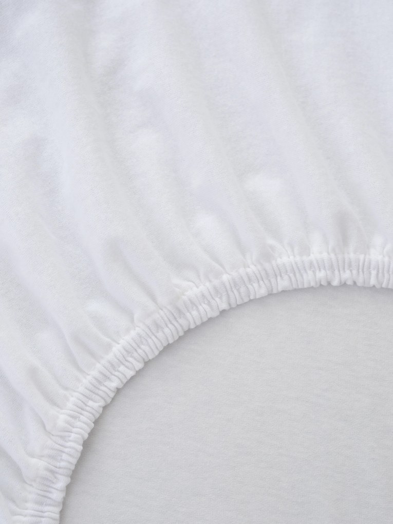 Nepriepustné jersey prestieradlo 60 x 120 cm - biele