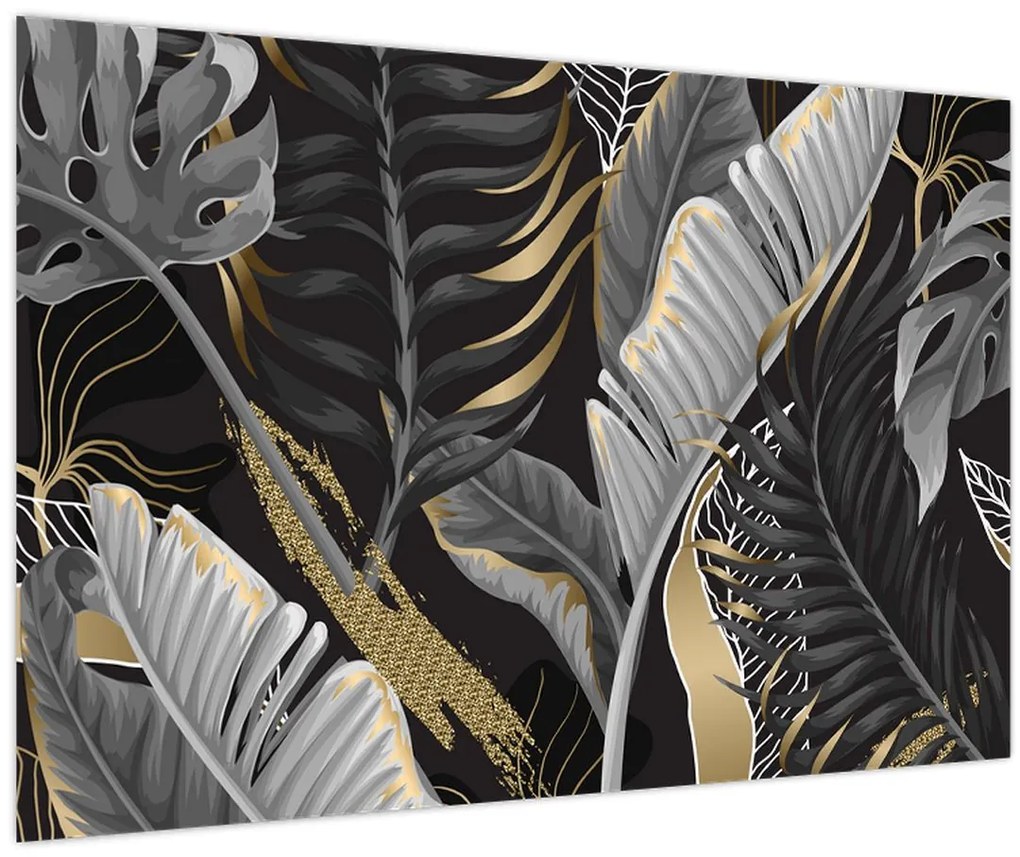 Obraz - Zlatá džungľa (90x60 cm)