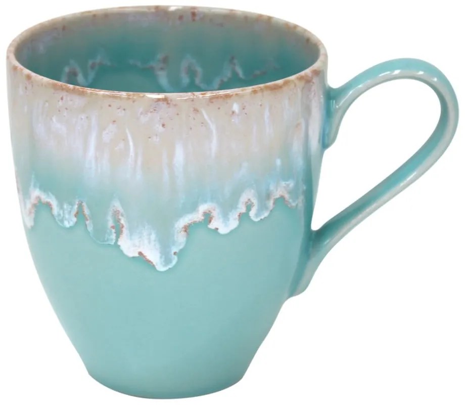 Tyrkysovomodrý hrnček z kameniny Casafina Taormina, 400 ml