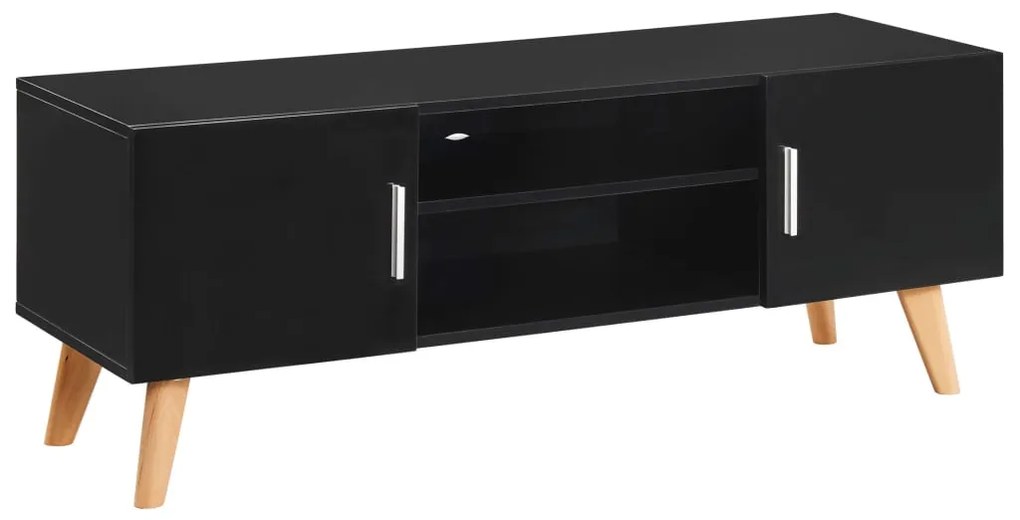 vidaXL TV skrinka čierna 120x40x46 cm MDF