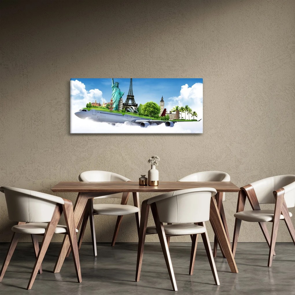Obraz - Cesta okolo sveta (120x50 cm)