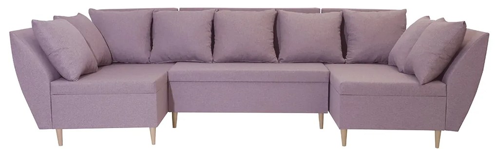 Rohová sedacia súprava s funkciou spania ALEX-U Rozkládací pohovka s funkcí spaní ALI-U Pink