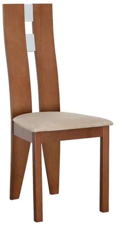 Elegantná drevená stolička v odtieni čerešňa