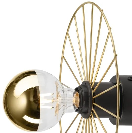 Nástenné svietidlo MONTANA 1xE27/15W/230V pr. 30 cm zlatá