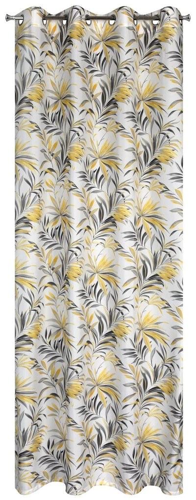 ZÁVES NA KRÚŽKOCH ELIA 140X250 CM VZOROVANÁ