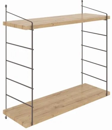 Nástenná polica ARMONI 58x72 cm béžová/hnedá