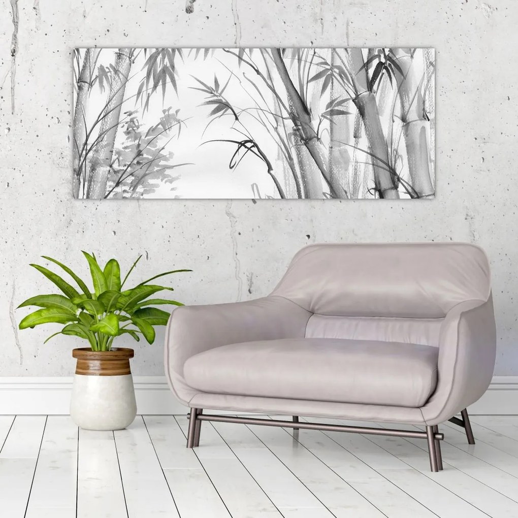 Obraz - Bambusový les (120x50 cm)