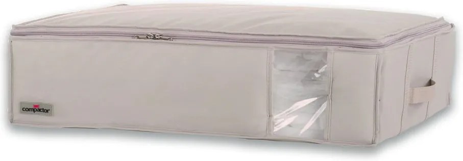 Béžový úložný box na oblečenie Compactor Aspilito, 145 l