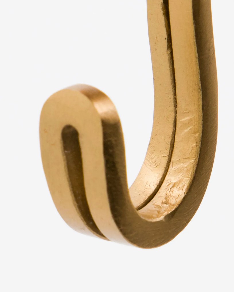 House Doctor Kovové háčiky Brass Finish – set 4 ks