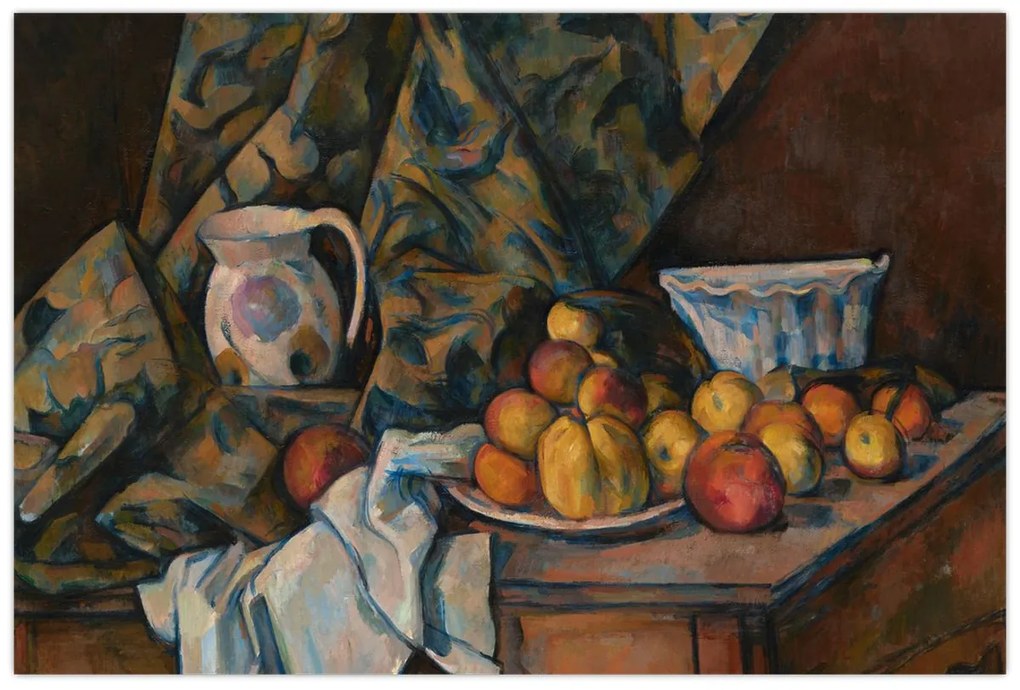 Obraz - Paul Cézanne, Still Life with Apples and Peaches, reprodukcia (90x60 cm)