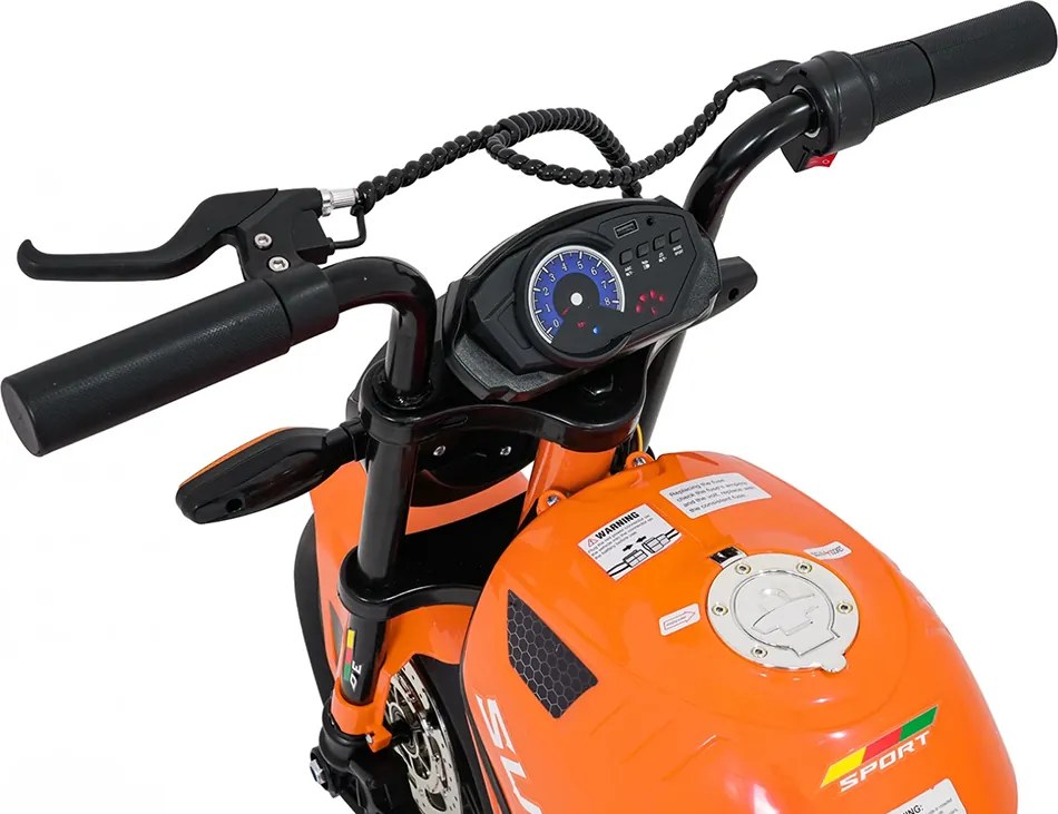 Ramiz Detská motorka SUPERMOTO, oranžová
