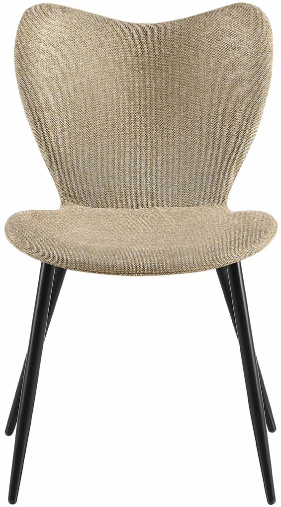 Jedálenská stolička Maika látka - sivohnedá