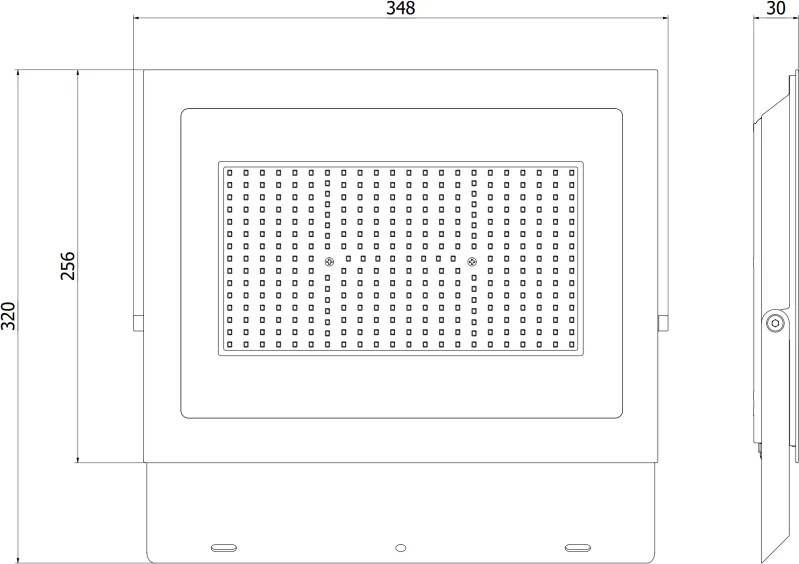 Mexen Luxpro+ LED reflektor, 200W, neutrálna - 4000K, 22000 lm, čierna - L231-200-40-70