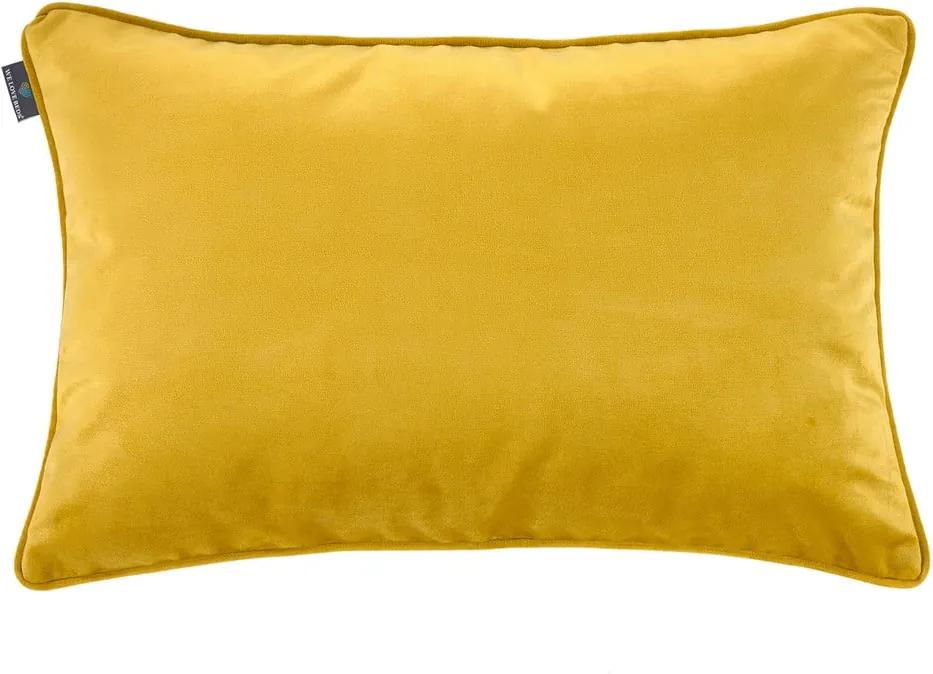 Žltá obliečka na vankúš WeLoveBeds Dijon, 40 × 60 cm