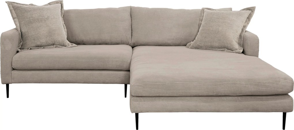 XXXLutz ROHOVÁ SEDAČKA, textil, svetlohnedá P & B - Sedačky - 002330003405