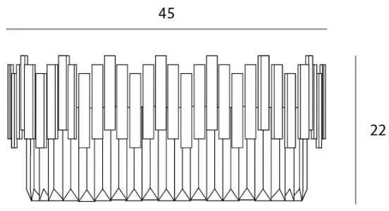MAXLIGHT C0165 - Stropné svietidlo TREND 8xE14/40W/230V pr. 45 cm zlatá