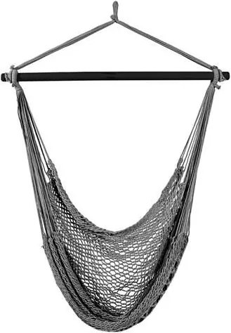 ISO Závesná hojdacia sieť Hamak, šedá, 5885