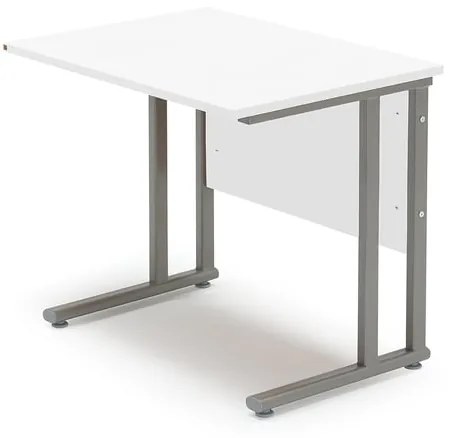 Prídavný kancelársky pracovný stôl FLEXUS, 800x600 mm, biela