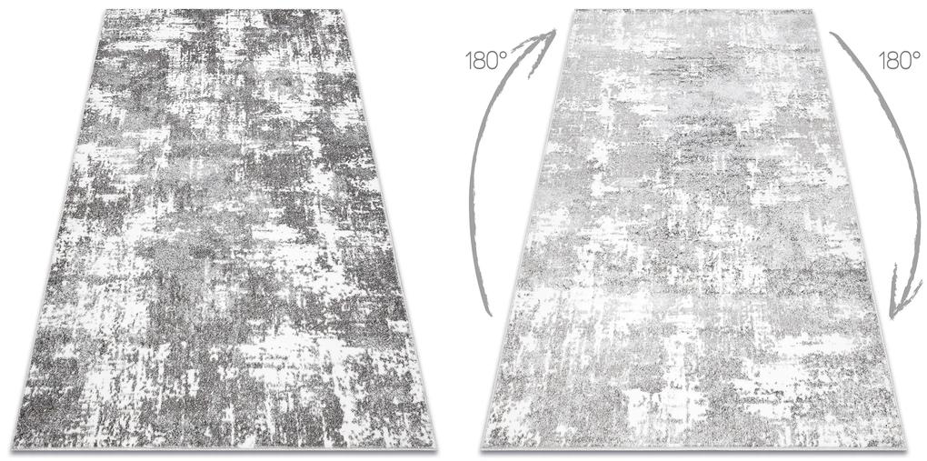 Moderný koberec MATEO 8038/644 So štruktúrou, sivý