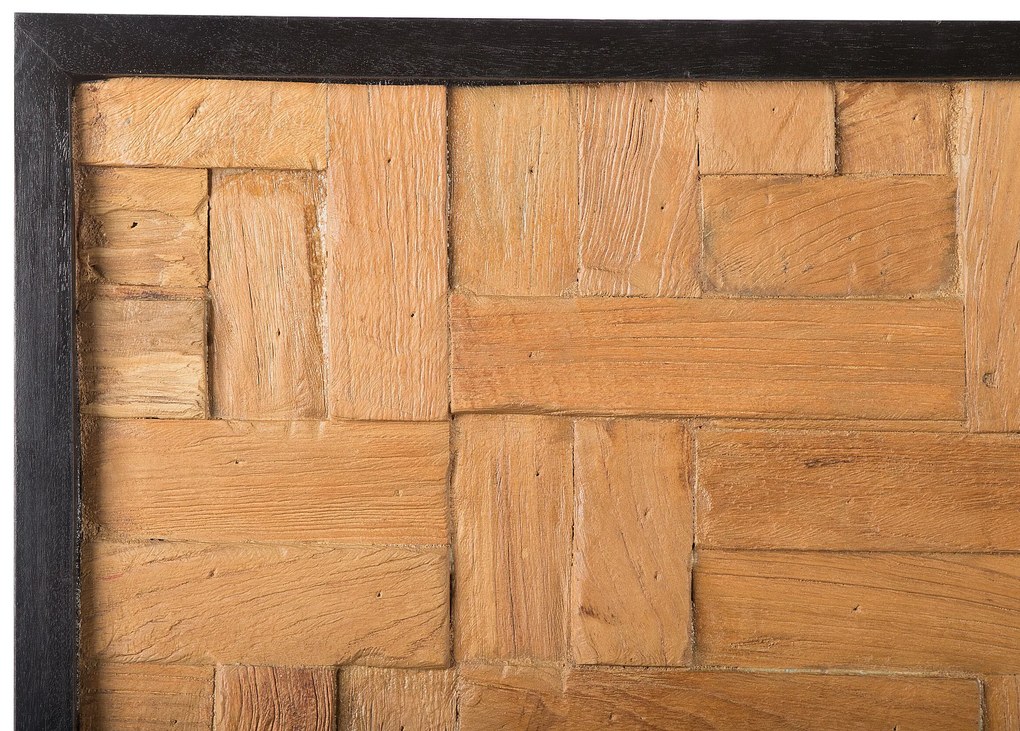 Nástenná dekorácia z tíkového dreva TOLUCA Beliani
