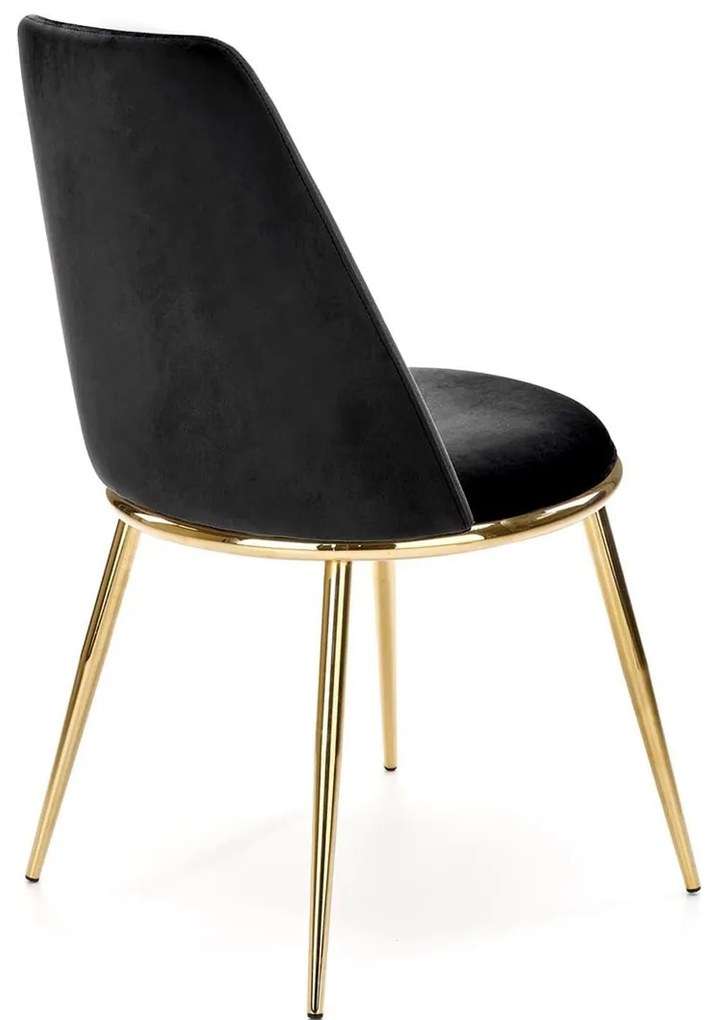 Dizajnová stolička GLAMOUR K460 čierna