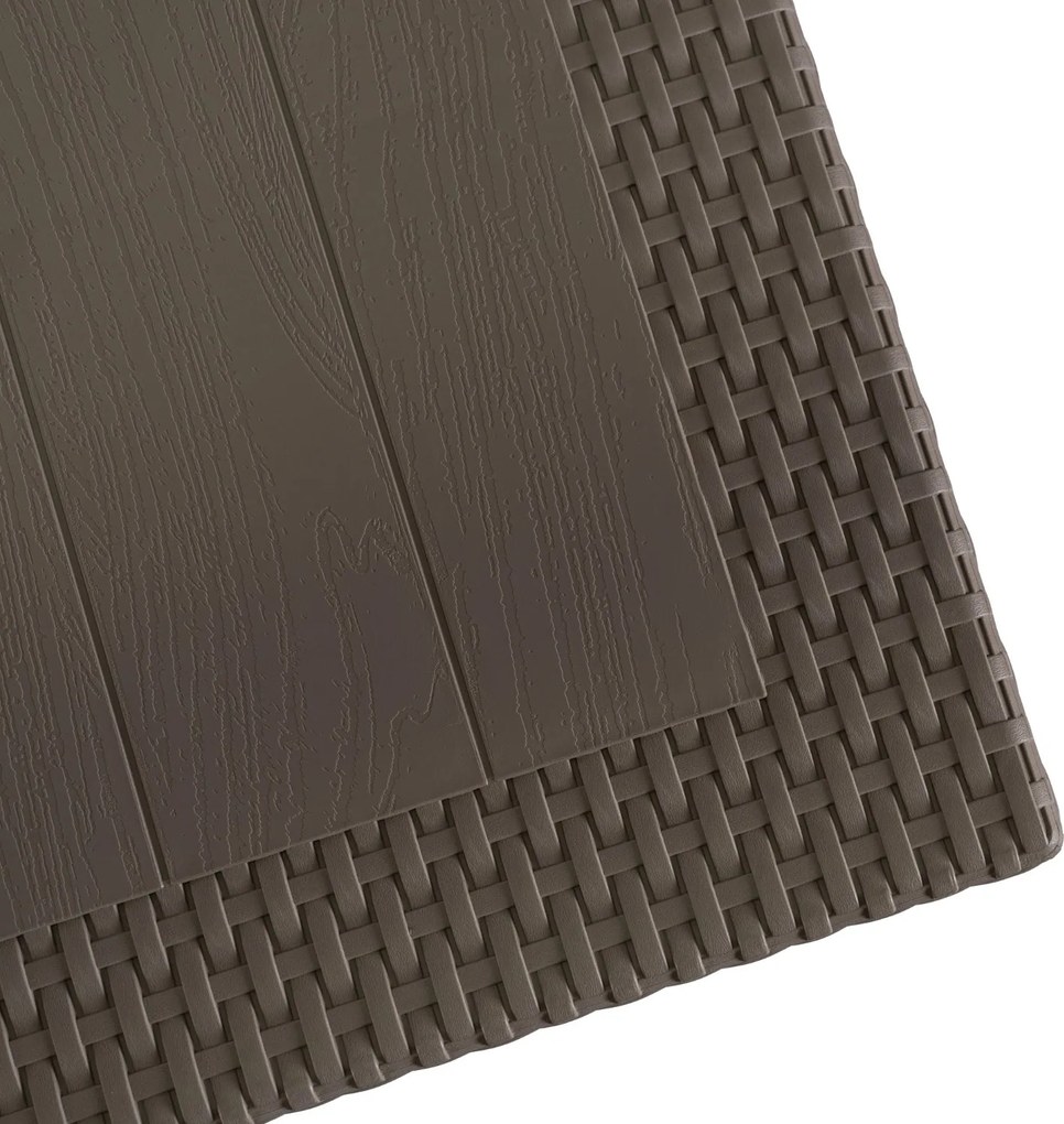 Záhradný stôl Fargo 119,5 cm hnedý
