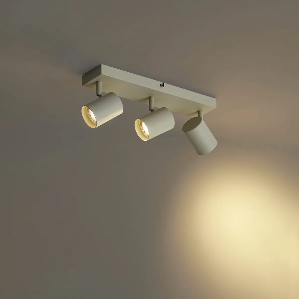 Moderné stropné bodové svietidlo béžové 3-svetlá nastaviteľné - Jeana