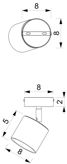 Bodové svietidlo DIXIE 1xGX53/11W/230V čierna