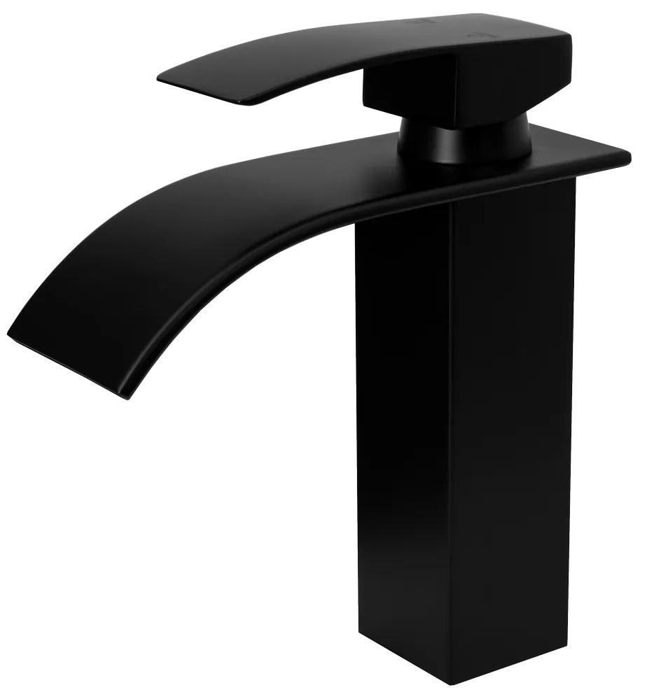 Gamma Elva, umývadlová batéria h-185, čierna matná, GMA-BEAU-BK