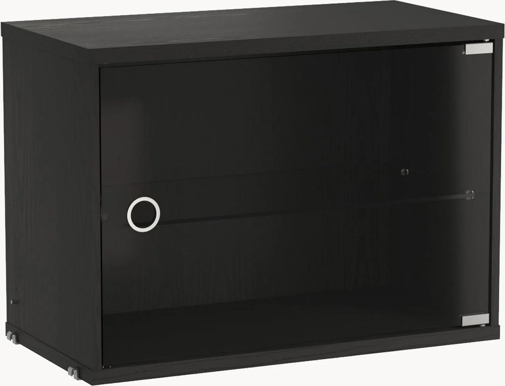 Vitrína's výsuvnými sklenenými dvierkami String System, Š 58 x H 30 cm