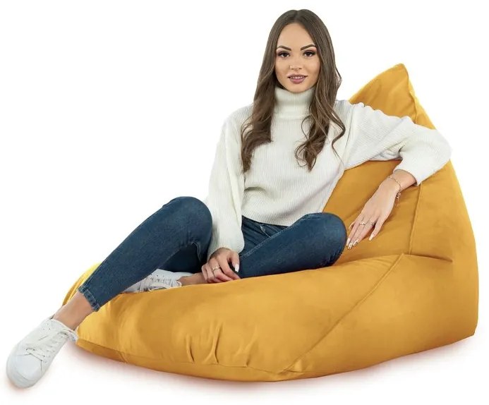 Sedací vak Bermudy Plyš Farba: Horčicový