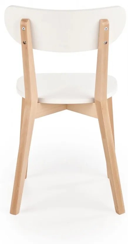 Jedálenská stolička Bagi biela