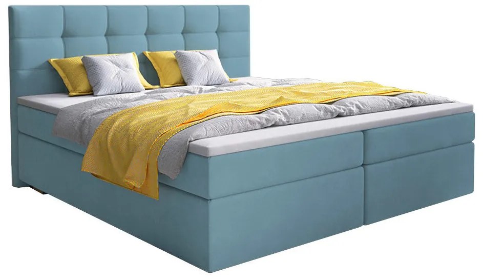 Čalúnená posteľ boxspring GLOSE - Cosmic 05 / 160x200 / áno