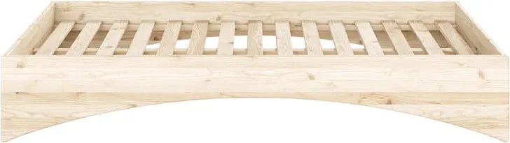 Dvojlôžková posteľ z borovicového dreva bez čela 140x200 cm v prírodnej farbe Orbit – Karup Design