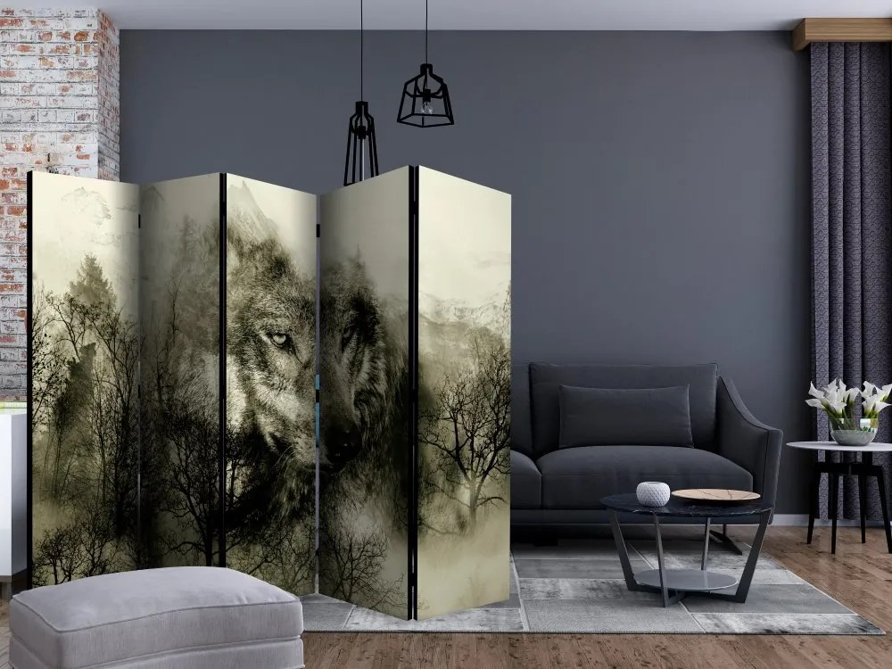 Artgeist Paraván - Mountain Predator (Beige) [Room Dividers]