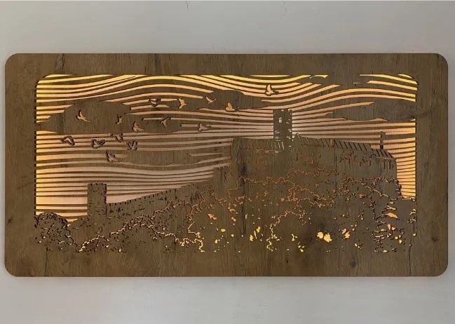 Podsvietený obraz Hrad na batériu