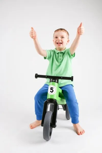 Funny Wheels - Odrážadlo 2v1 RIDER SPORT zelená/čierna