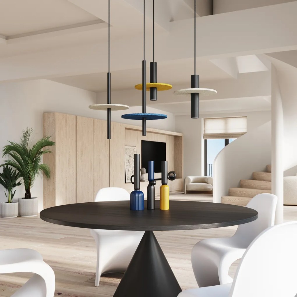 Závesné svietidlo Feltro 1, 1x čierne kovové tienidlo, be