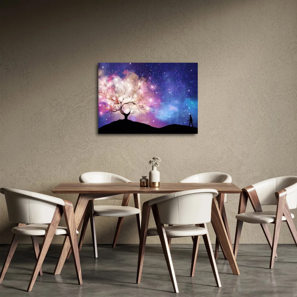 Obraz - Vesmírny strom (70x50 cm)