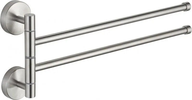 Mexen otočný dvojitý vešiak na uteráky, chrómová - 7039242-00