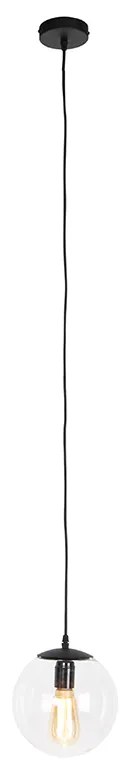 Moderné závesné svietidlo priehľadné 20 cm - Pallon