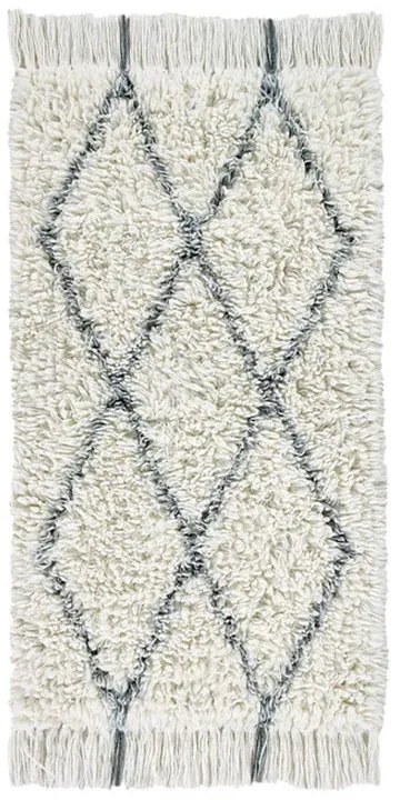 Krémový prateľný ručne tkaný vlnený koberec 80x140 cm Berber Soul – Lorena Canals