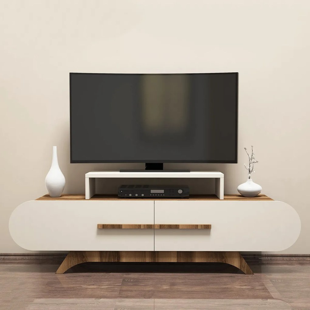TV stolík Rose Walnut Cream