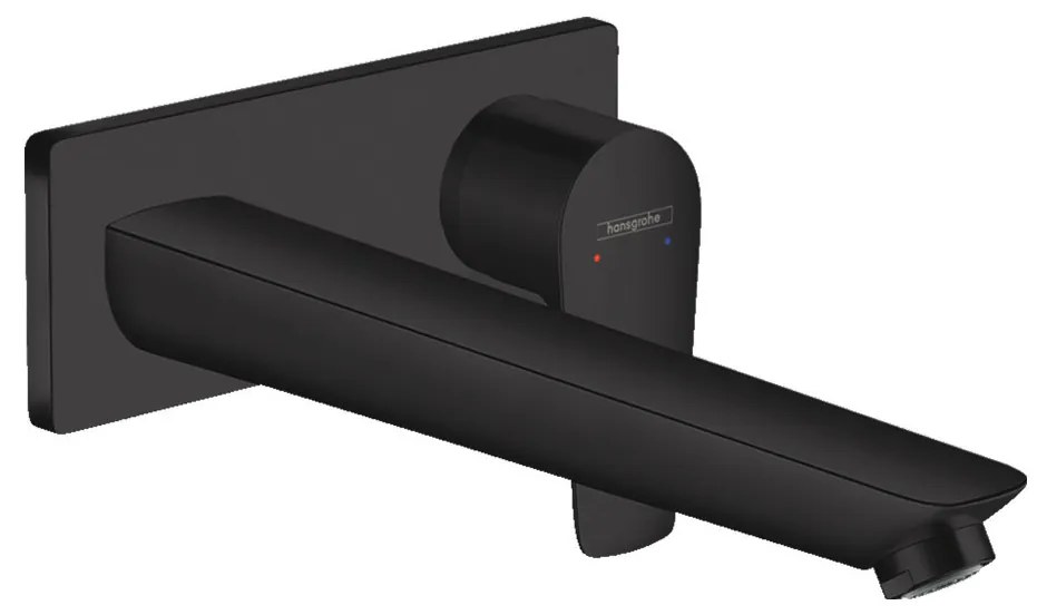 Hansgrohe Talis E, páková umývadlová batéria pod omietku, s výtokom 22,5 cm, čierna matná, HAN-71734670