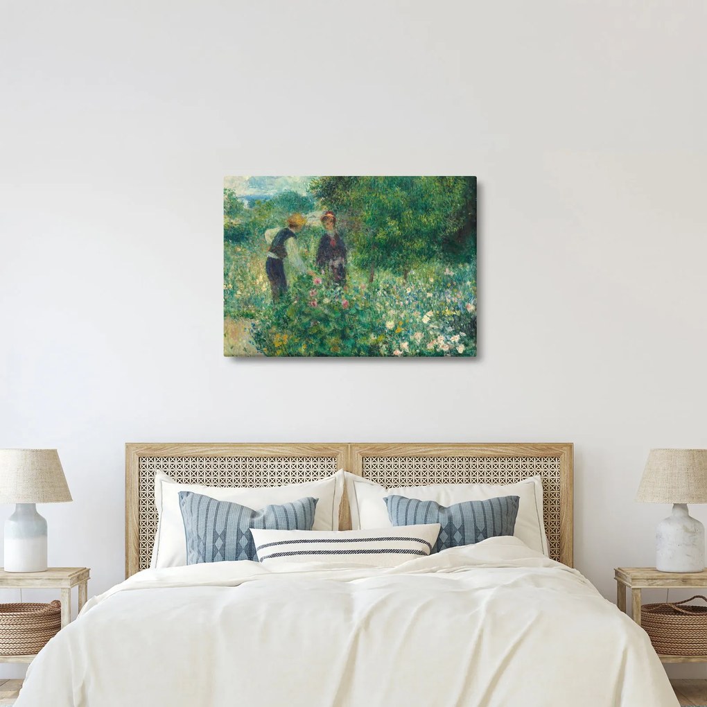 Obraz - Auguste Renoir, Picking Flowers, reprodukcia (70x50 cm)